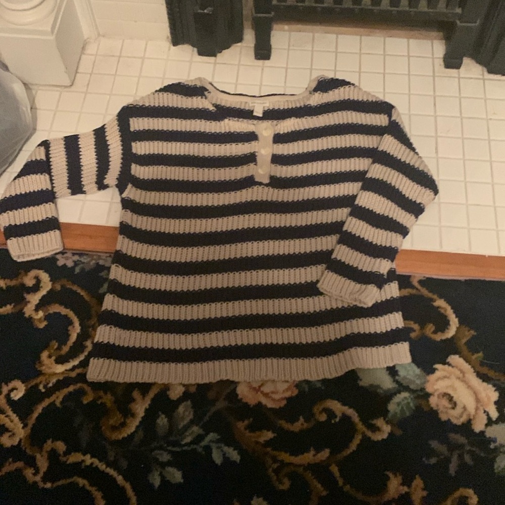 Boston Proper knit rugby sweater. Worn a few times